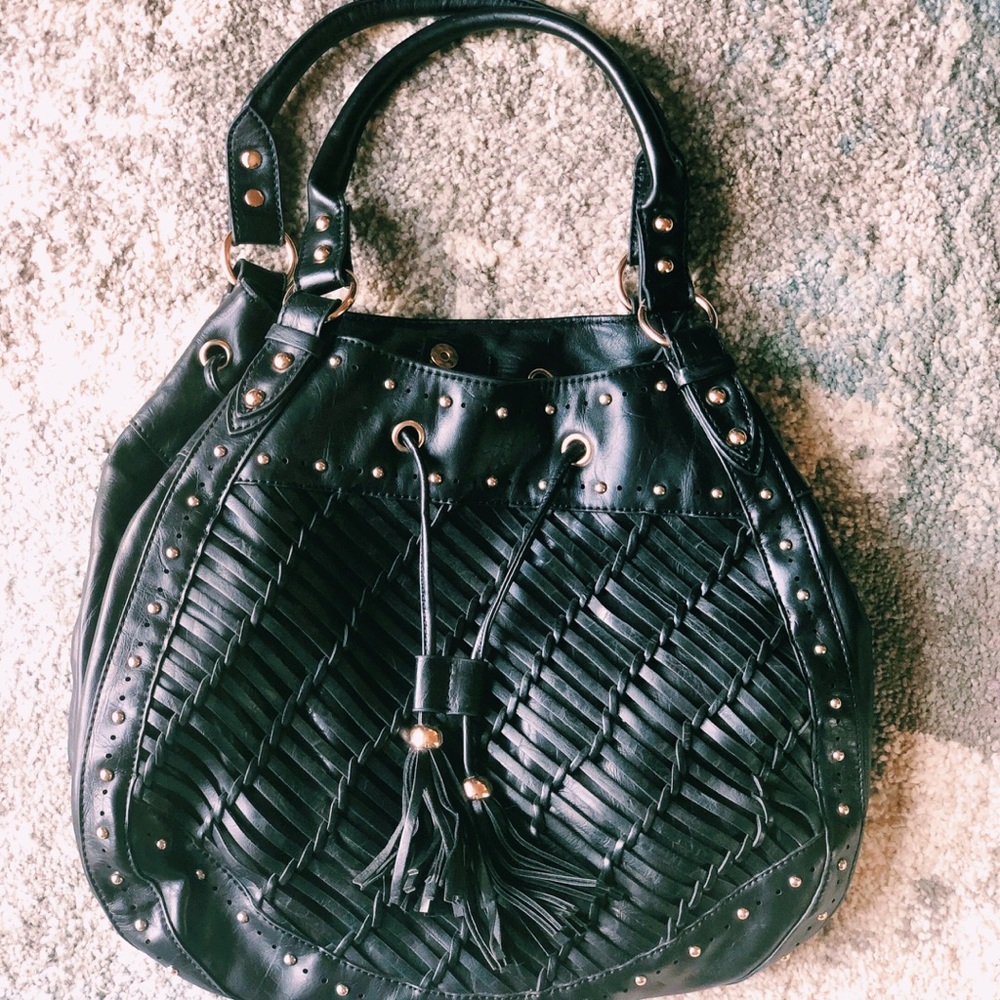 Faux Leather Handbag Medium Size